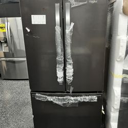 Whirlpool French Door New Refrigerator Black Stainless 