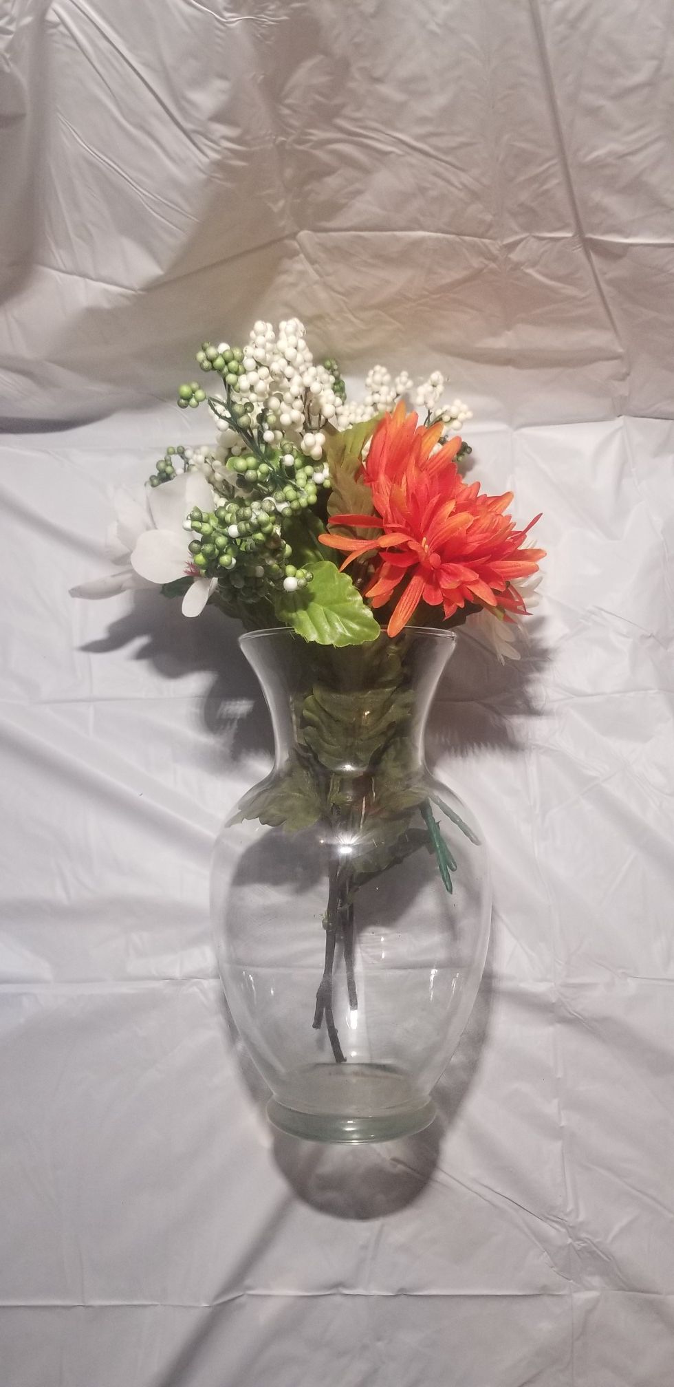 Glass vase and Flower