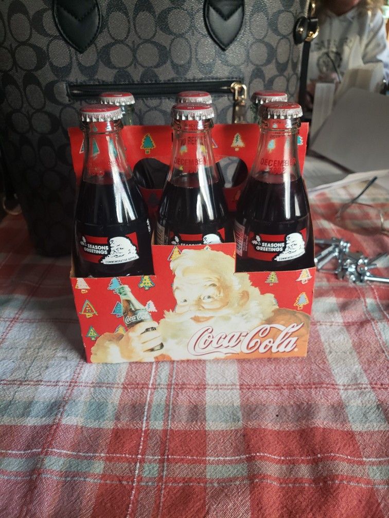 6 Pack 8oz Coca-Cola Classic Bottles