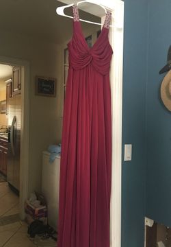 Long Burgundy formal dress size small