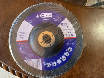 7” Flap Disks 40 Grit T27