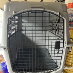 Large secure dog kennel