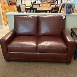 Leather Love Seat Sofa