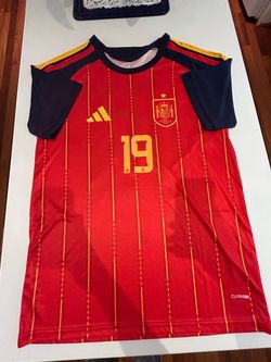 Spain 2026 Home Jersey #19 Lamine Yamal - Size L men’s