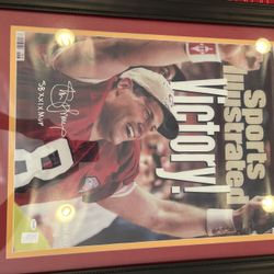 Steve Young Certified Hand Signed Frames Victory Photo 