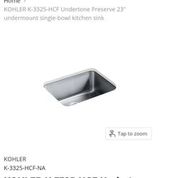 Kohler Undertone Sink