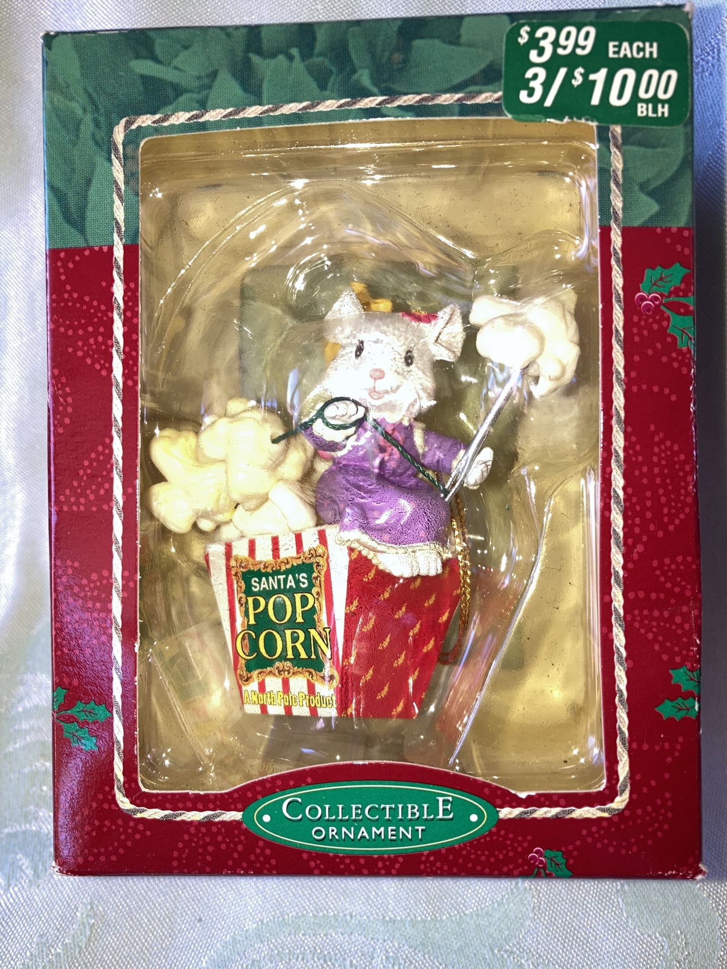 3 TREVCO Mistletoe Magic Collection Ornaments