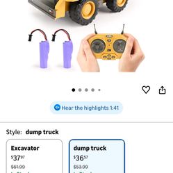 Dump Truck OR excavator