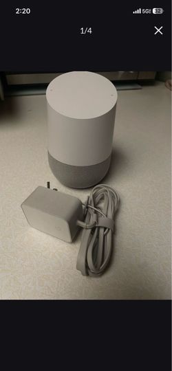 Google Home Smart Speaker with Power Adapter