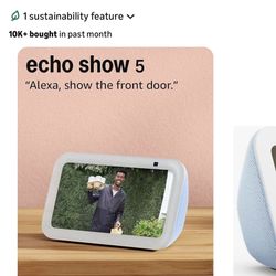 Amazon Echo Show 5 In Glacier White, New In Sealed Box