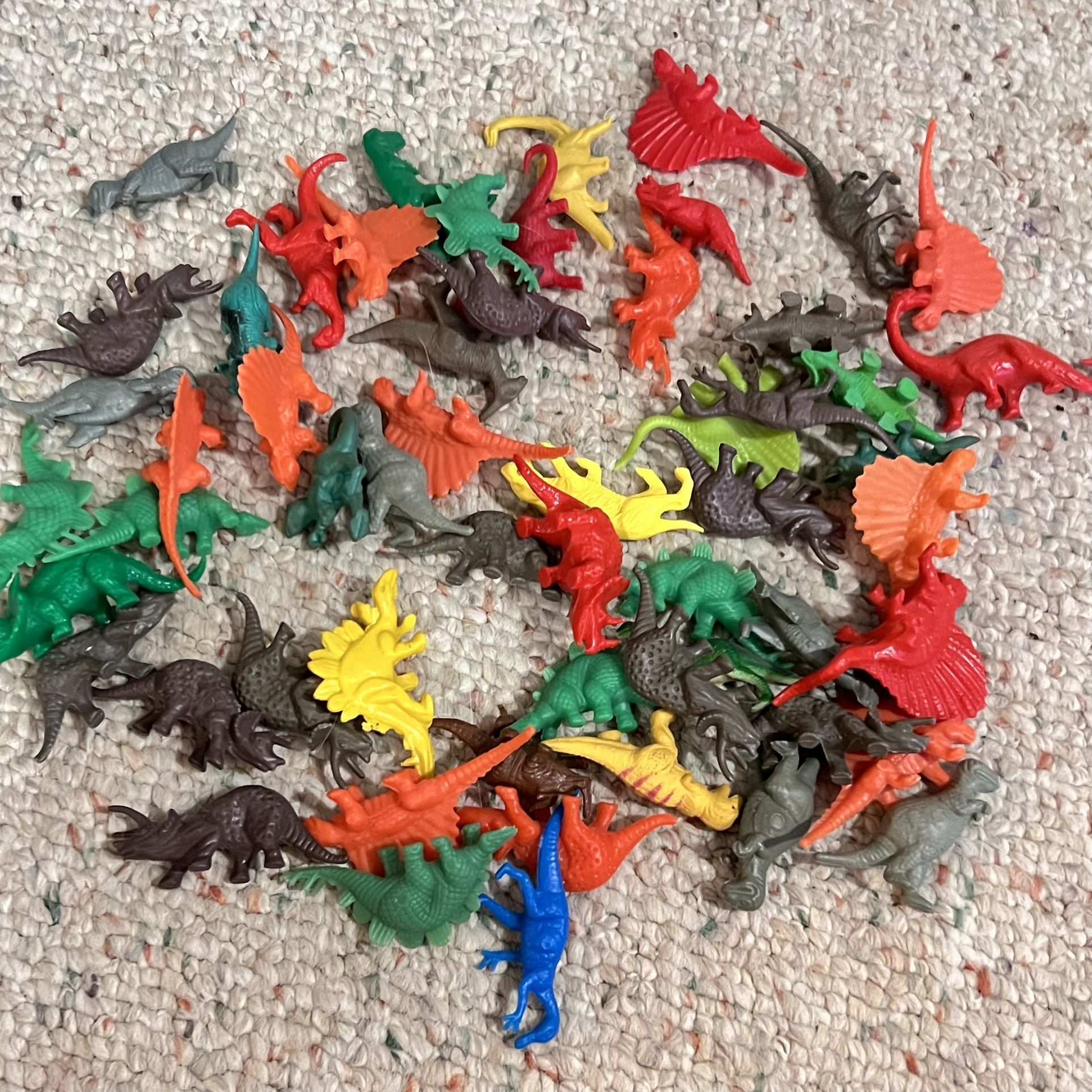 Lot of 57 Mini Dinosaurs