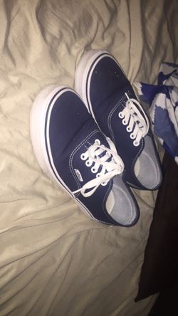 Blue Vans size 10