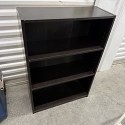 Black 3 Tier Shelf Cabinet