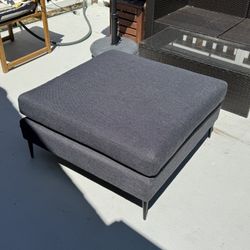 Article Blue/Grey Ottoman