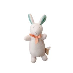 Pat The Bunny KIDS PREFERRED Beanbag Plush 8" Stuffed Animal Bunny with floral ears