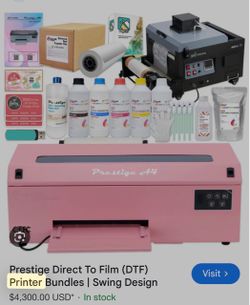 Prestige A4 DTF Printer Bundle with warranty