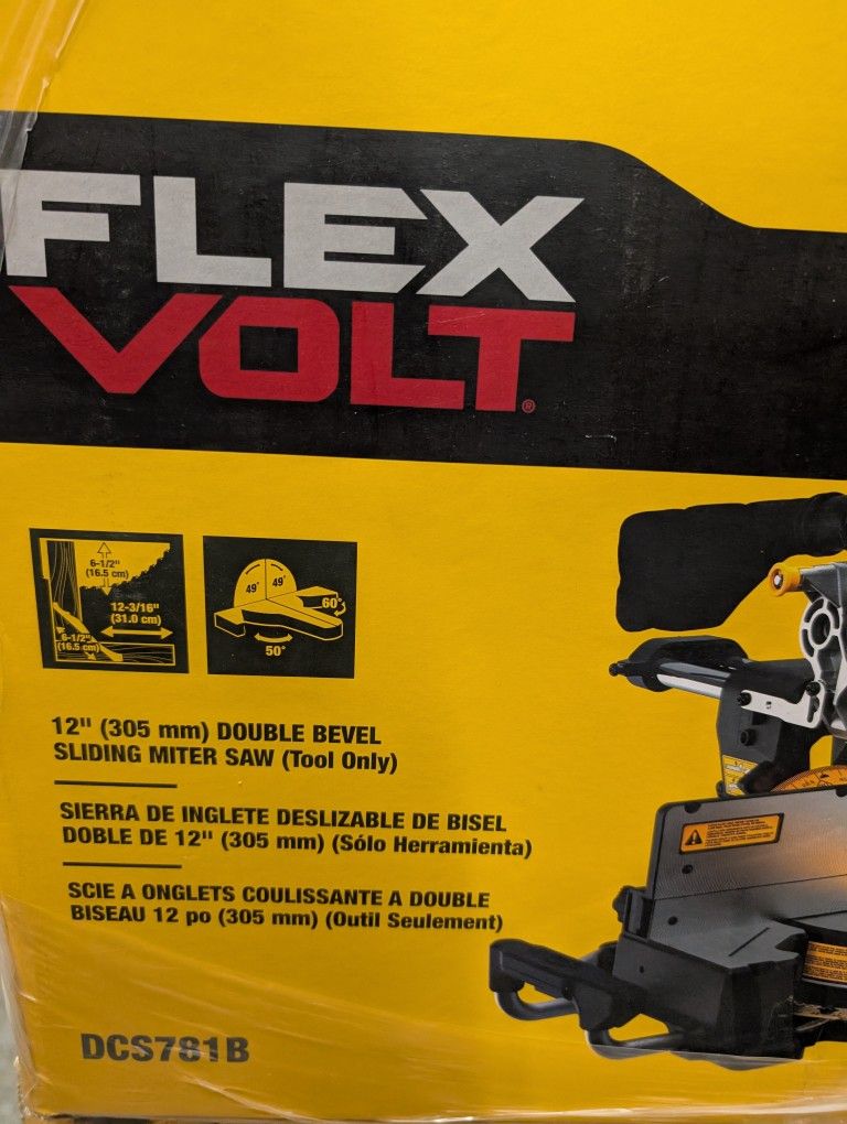 Flexvolt Miter Saw DeWalt 60v Chopsaw
