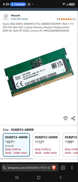 Two sk hynix 8gb  DDR5
