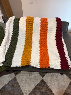Chunky HandKnit Throw