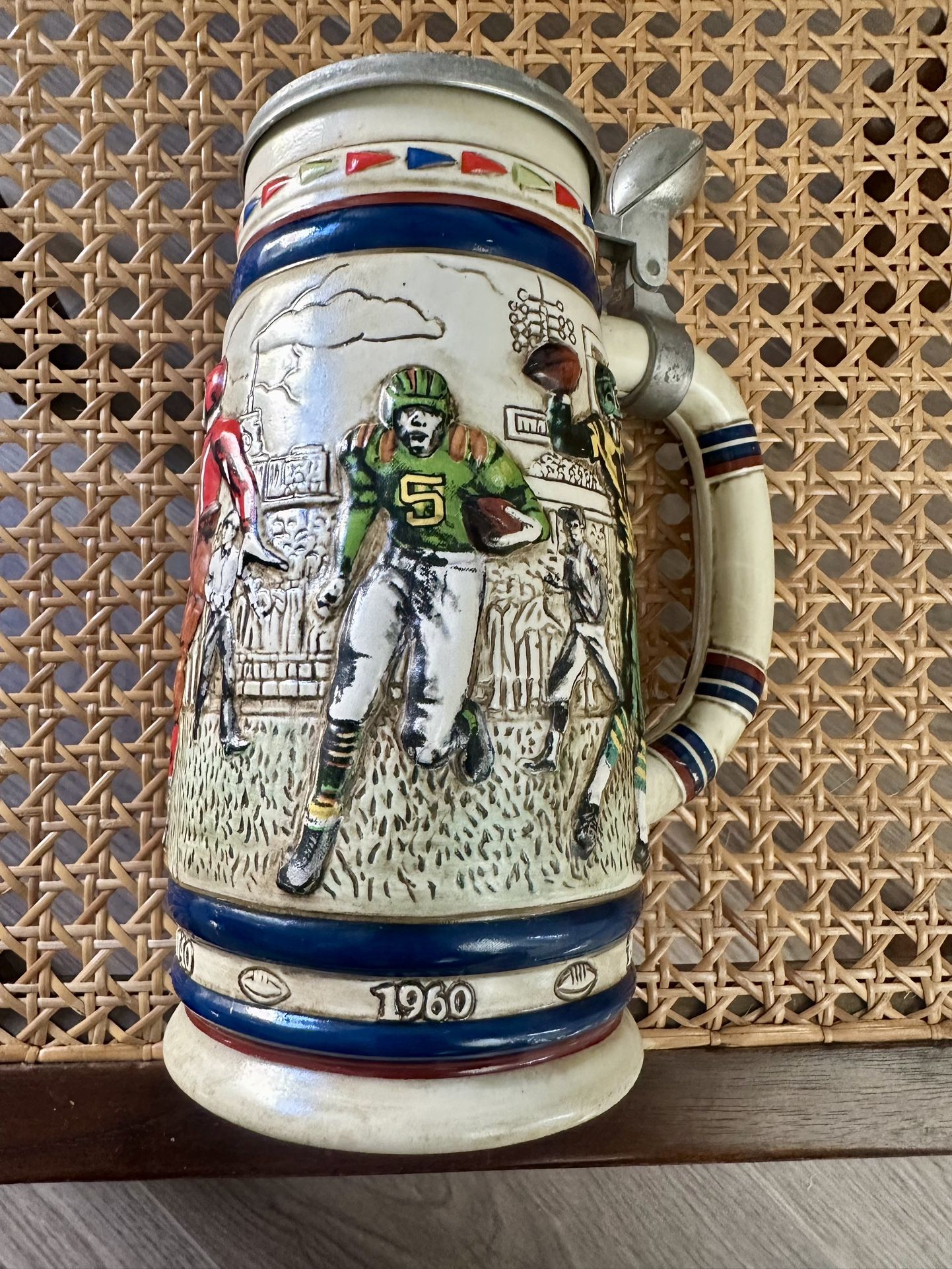 1983 Football Beer Stein Super Bowl NFL