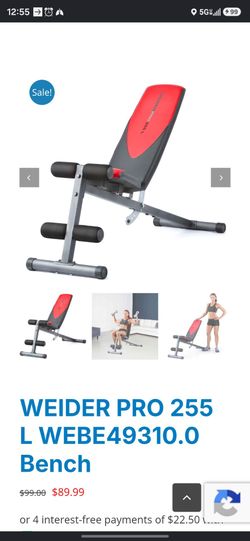 WEIDER PRO 255L Bench