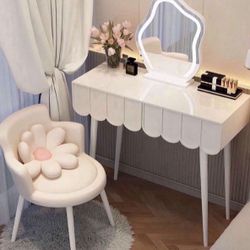 Vertical Vanity Mirror,Anti-Fog Large Circle Makeup Mirror, 3-Color Dimmable LED Light,Cloud Shaped Makeup Mirror with LED Light(Color:White