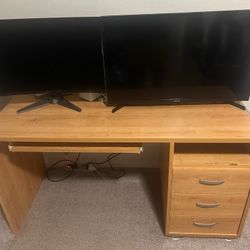 Desk (Monitors Not Included) 