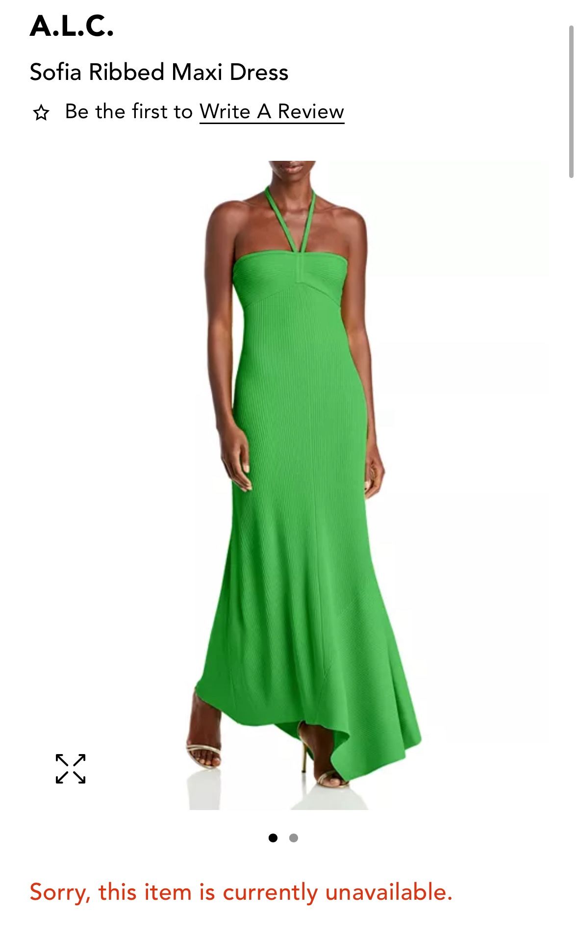 A.L.C. Sofia Ribbed Maxi Dress