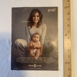 Mariska Hargitay & Son 2007 Got Milk Magazine Ad 