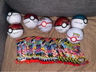 Pokemon Poke Ball Tins, Perfect Order, Chaos Rising Sleeved Packs