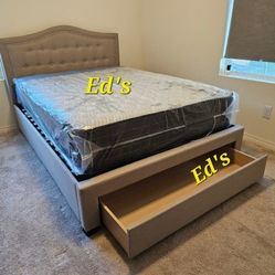 BRAND NEW QUEEN PLATFORM BED FRAME WITH MATRESS INCLUDED $389