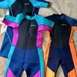Eight Short Sport Half Wetsuits   - Three ~ Men’s / Five Children’s