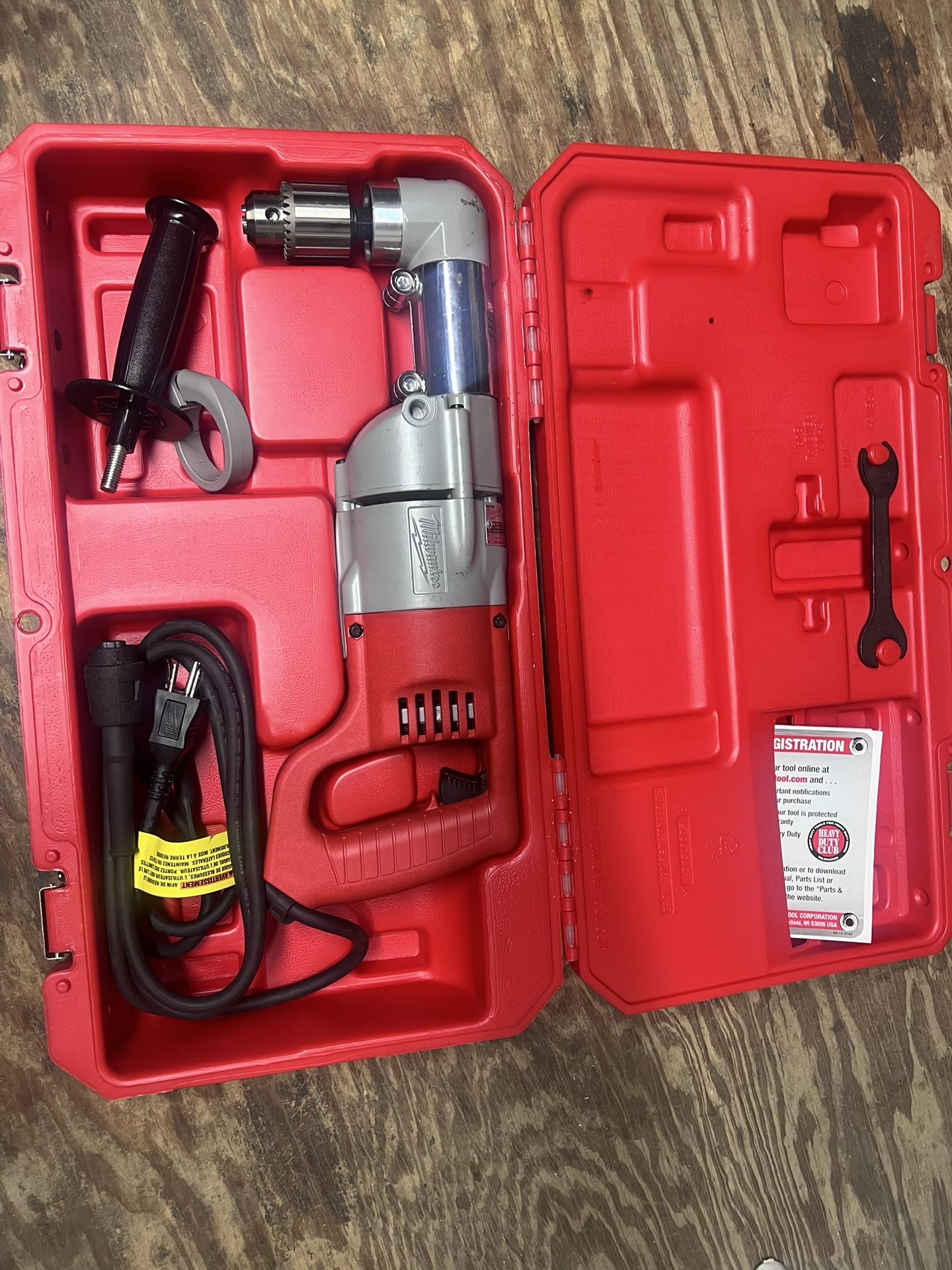 7 Amp Corded 1/2 in. Corded Right-Angle Drill Kit with Hard Case