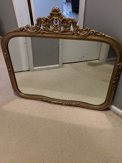 Vintage gold mirror