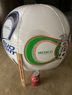 🔥 Bud Light Mexico 🇲🇽 Soccer Futbol Beach Ball Beer Inflatable Pool Party 