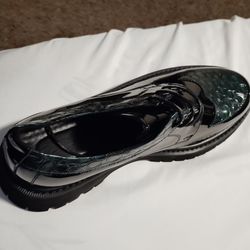 PLATFORM SHINY DRESSY SHIRT SHOES