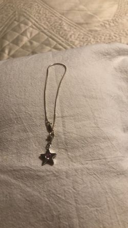 Silver Star Charm Chain Bracelet
