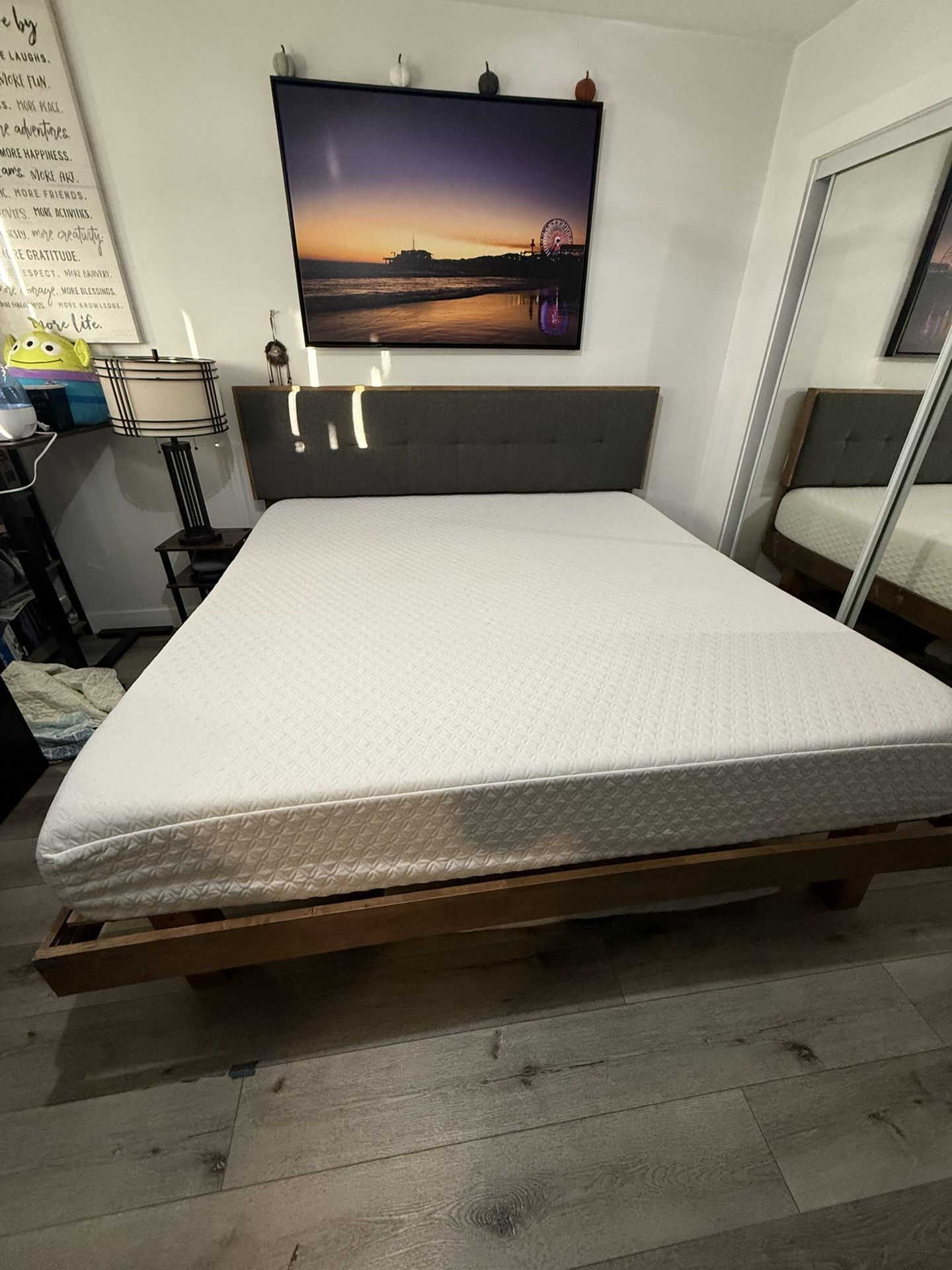 King Size Bed for Sale – Frame + Mattress (Great Condition)