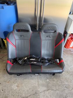 Polaris RZR PRP bench seat with harness