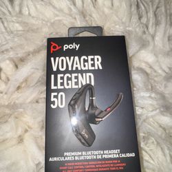 POLY HP Voyager Legend 50 - Bluetooth Headset - Discreet Boom & 4 Noise-Canceling Mics, AI Noise Block AI & WindSmart Technology - Seamless Connectivi