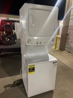 Stacking washer dryer with warranty