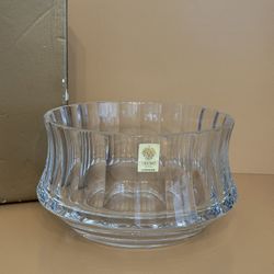 NIB Trump Home Central Park Large 8” Rogaska Crystal Bowl 