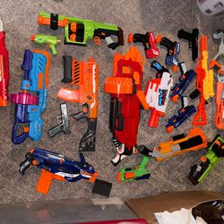 Lot of Nerf guns