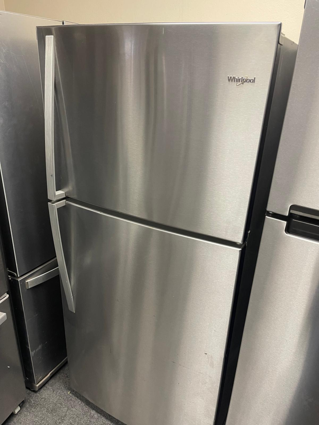 Whirlpool Top Mount Stainless Fridge
