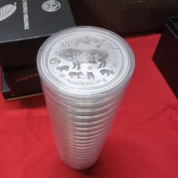 1 Oz Lunar Silver Coins