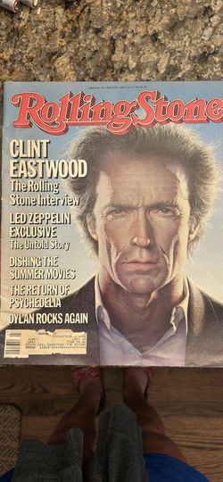 rolling Stone  July 1985. Featuring Clint Eastwood and Led Zeppelin