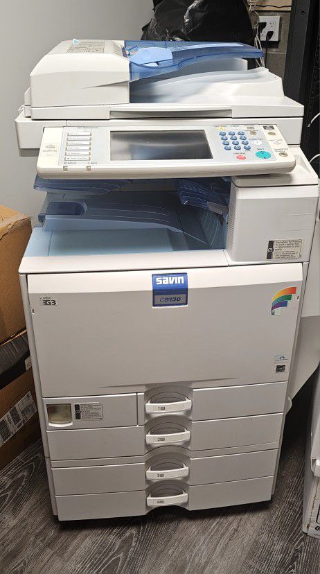 Color Printer Scanner Ricoh Savin C9130 + Tonner