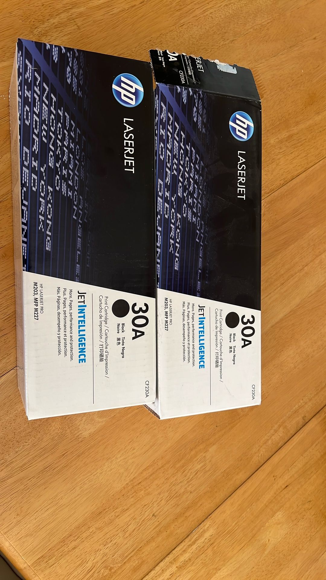 Two Hp Laserjet, 30A Printer Cartridges New