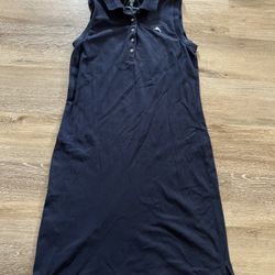 Tommy Bahama Blue Polo Sleeveless Dress Embroidered Logo Women’s Size S 