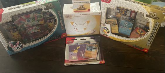 Pokemon cards  30th celebrations